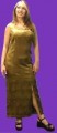 V-Neck Fitted Long Dress by Bella Maya